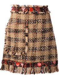 твидовая мини юбка MSGM
