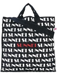 сумка-шоппер с логотипом Sunnei