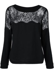 джемпер с кружевными вставками Twin-Set