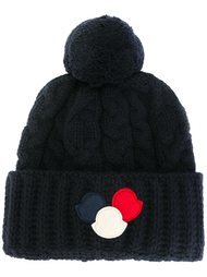 шапка-бини с помопоном  Moncler