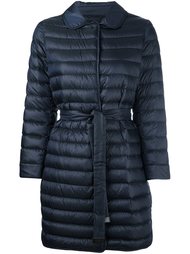удлиненный стеганый пуховик с поясом 'S Max Mara