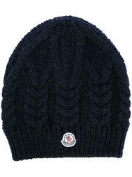 шапка вязки косичкой Moncler