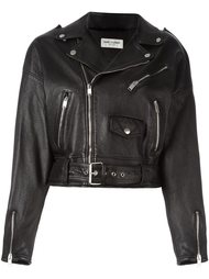 укороченная байкерская куртка Saint Laurent