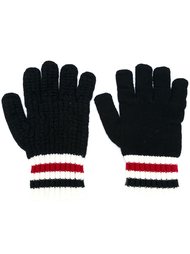 перчатки с полосатой отделкой Moncler Gamme Bleu