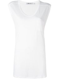топ с рукавами-кап  T By Alexander Wang