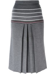 юбка с контрастными полосами Thom Browne