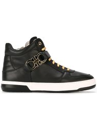 хайтопы с логотипом  Salvatore Ferragamo