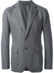 меланжевый приталенный пиджак Boss Hugo Boss