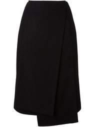 асимметричная юбка с запахом Jil Sander