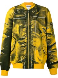 куртка-бомбер с эффектом тромплей Moschino