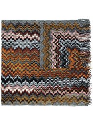 вязаный шарф с узором зигзаг Missoni