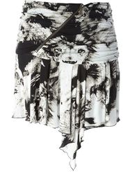 юбка с леопардовым принтом   Roberto Cavalli