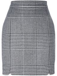 юбка с узором в ломаную клетку Pierre Balmain