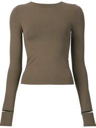 cuff cutout jersey Helmut Lang