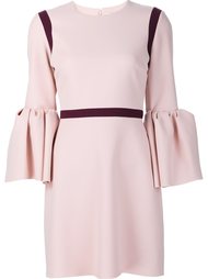 trim panel flared sleeve shift dress Roksanda