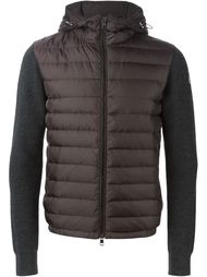 толстовка с стеганой панелью спереди Moncler