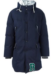 спортивный удлиненный пуховик с логотипом Raf Simons