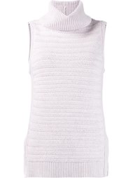 roll neck sleeveless knitted top Leo &amp; Sage