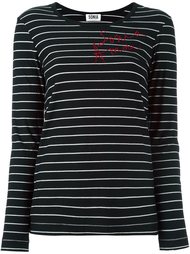 декорированная полосатая футболка Sonia By Sonia Rykiel