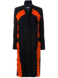 пальто с рюшами MSGM