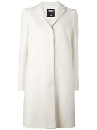 однобортное пальто  MSGM
