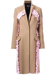 пальто с рюшами MSGM