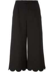 укороченные брюки с фестонами Red Valentino