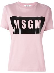 футболка с принтом-логотипом MSGM