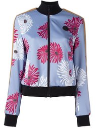 куртка-бомбер с цветочным принтом MSGM