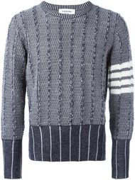 свитер с панельным дизайном  Thom Browne