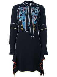 платье с вышивкой  Peter Pilotto