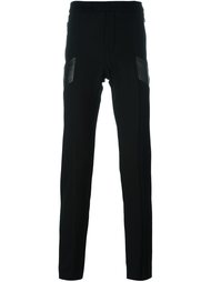 брюки кроя слим с панельным дизайном Les Hommes