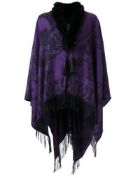 жаккардовый кейп с бахромой Etro