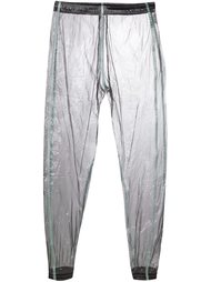 зауженные брюки с эффектом металлик Cottweiler