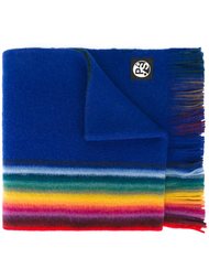 rainbow stripe fringed scarf Ps By Paul Smith
