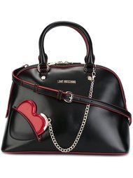 сумка-тоут с подвеской-сердцем Love Moschino