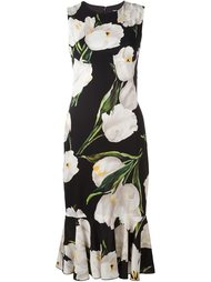 платье с принтом тюльпанов  Dolce &amp; Gabbana