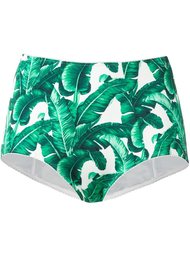 banana leaf print bikini bottoms Dolce & Gabbana