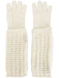 удлиненные трикотажные перчатки Moncler
