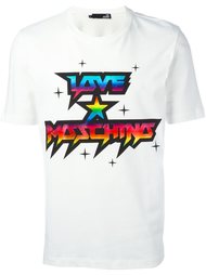 футболка с принтом логотипа   Love Moschino