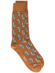 носки  с принтом пейсли   Paul Smith