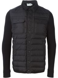дутая куртка с контрастными рукавами Moncler