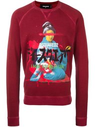 толстовка с принтом гейши Dsquared2