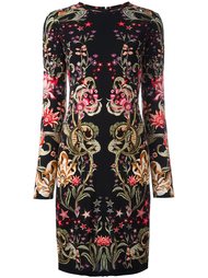 платье с цветочным узором Roberto Cavalli