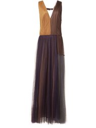 colour block tulle gown Vera Wang