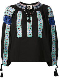 embroidered peasant top Sea