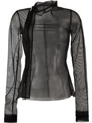 прозрачная байкерская куртка  Rick Owens Lilies