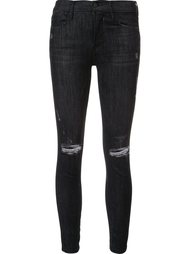 distressed skinny cropped jeans Frame Denim
