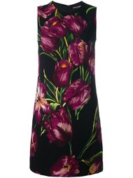 платье шифт с тюльпанами Dolce &amp; Gabbana