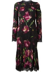 платье с принтом тюльпанов  Dolce &amp; Gabbana
